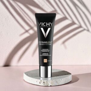 کرم پودر VICHY Dermablend Fluid – رنگ 20 Vanilla، پوشش کامل و طبیعی (30ml)